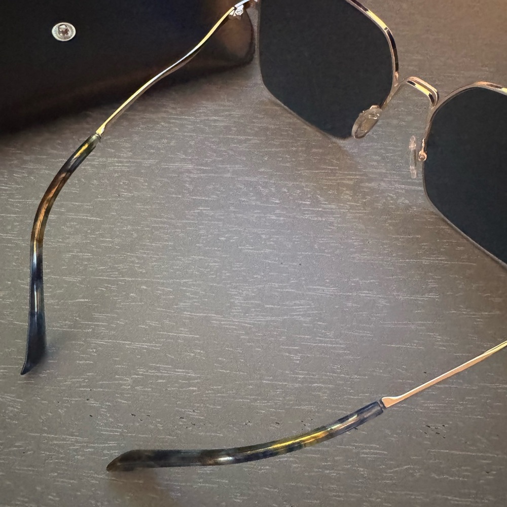 Diff Eyewear Blue and Gold Sunglasses - Picture 3 of 6